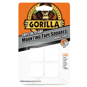 Gorilla Mounting Tape – Crystal Clear - 24 Pack